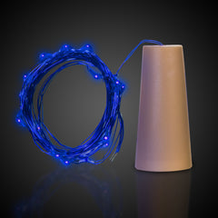 Blue LED Cork String Light Set
