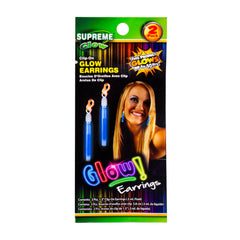 Blue Glow Clip-On Earrings