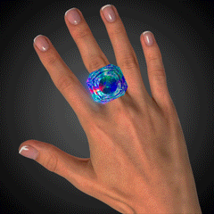 LED Multi-Color Diamond Rings