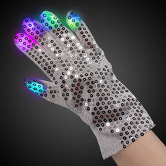 Rock Star LED Right Hand Sequin Glove