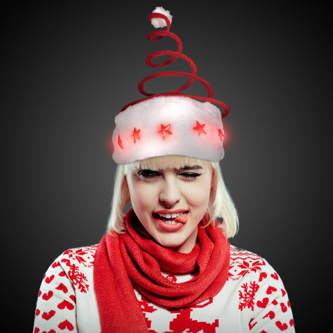 LED Santa Spring Hat – Windy City Novelties