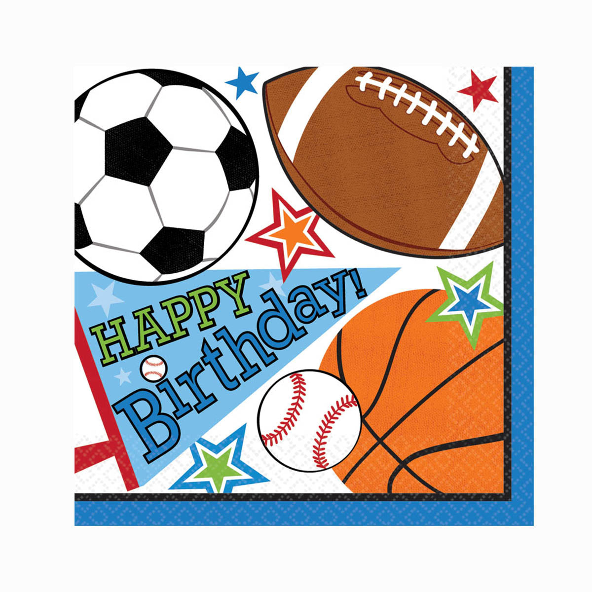 Sports Birthday Lunch Napkins