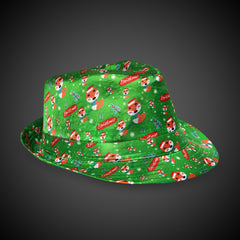 LED Christmas Fedora Hats Retail Display