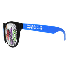 Custom Blue Billboard Novelty Sunglasses