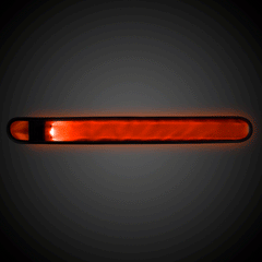 LED Orange Slap Bracelet