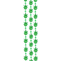 Mini Weed Leaves 33" Bead Necklaces