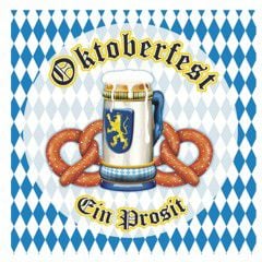 Oktoberfest Pretzels Lunch Napkins