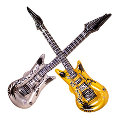 Inflatable 40" Gold & Silver Guitars