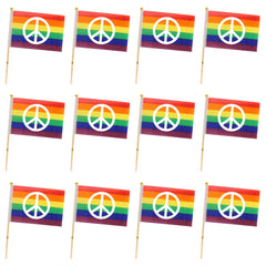 Rainbow Pride 4"x6" Peace Flags