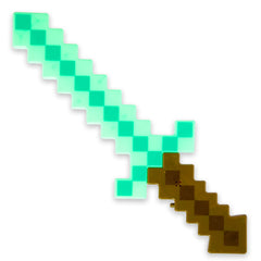 LED Teal 18" Pixel Sword