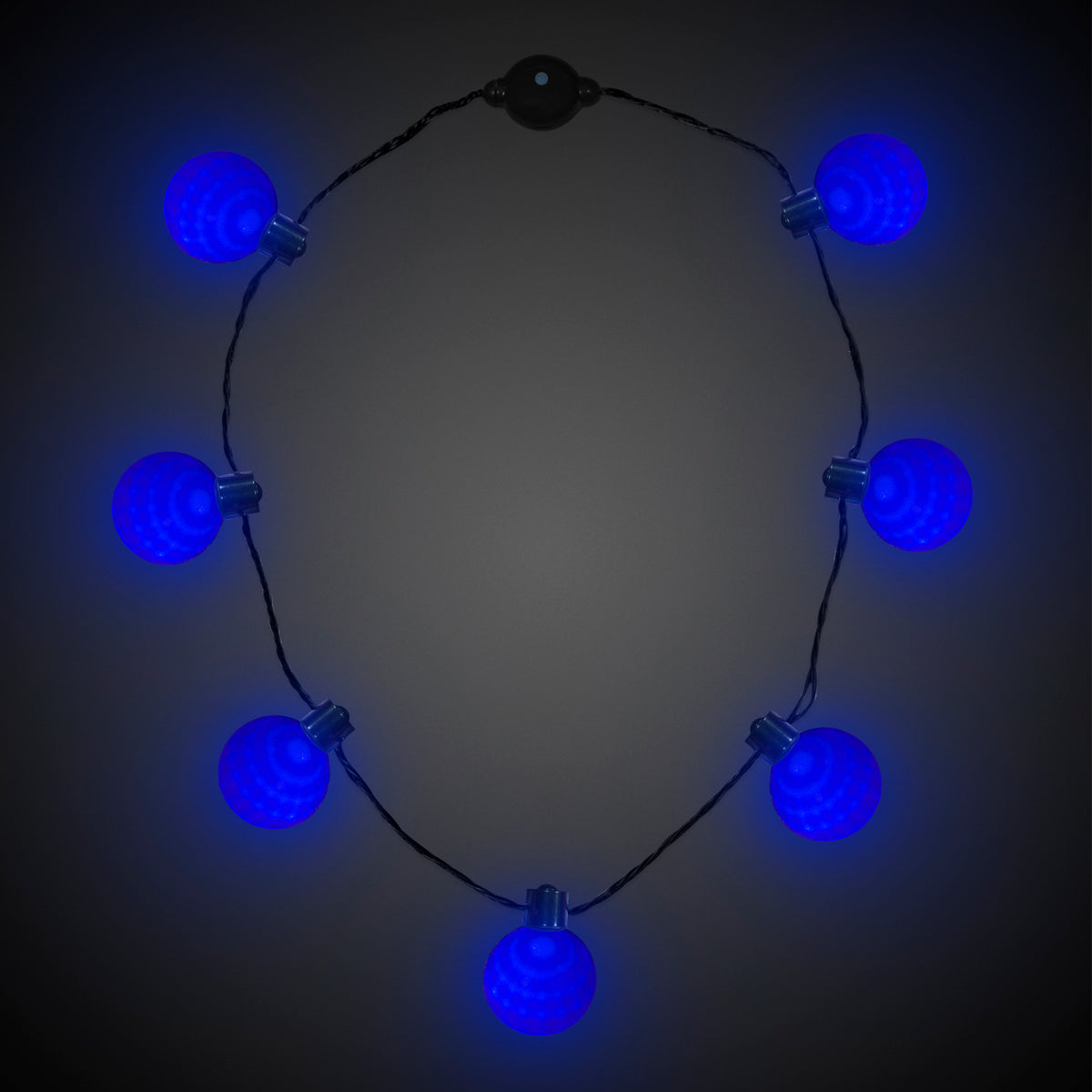 LED Blue Ball Necklace