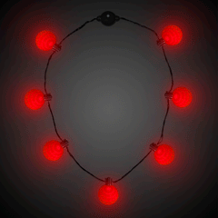 LED Red Ball Necklace