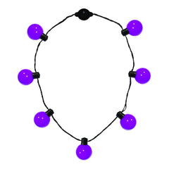 LED Purple Ball Necklace