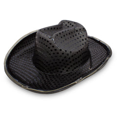 LED Black Sequin Cowboy Hat