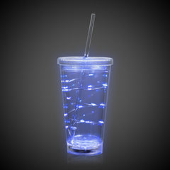 LED Blue String Light Cup