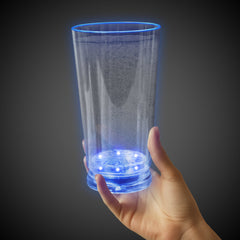 LED Blue 16 oz. Pint Glass