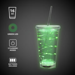 LED Green String Light Cup