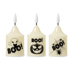 LED Halloween Boo Candles Retail Counter Display