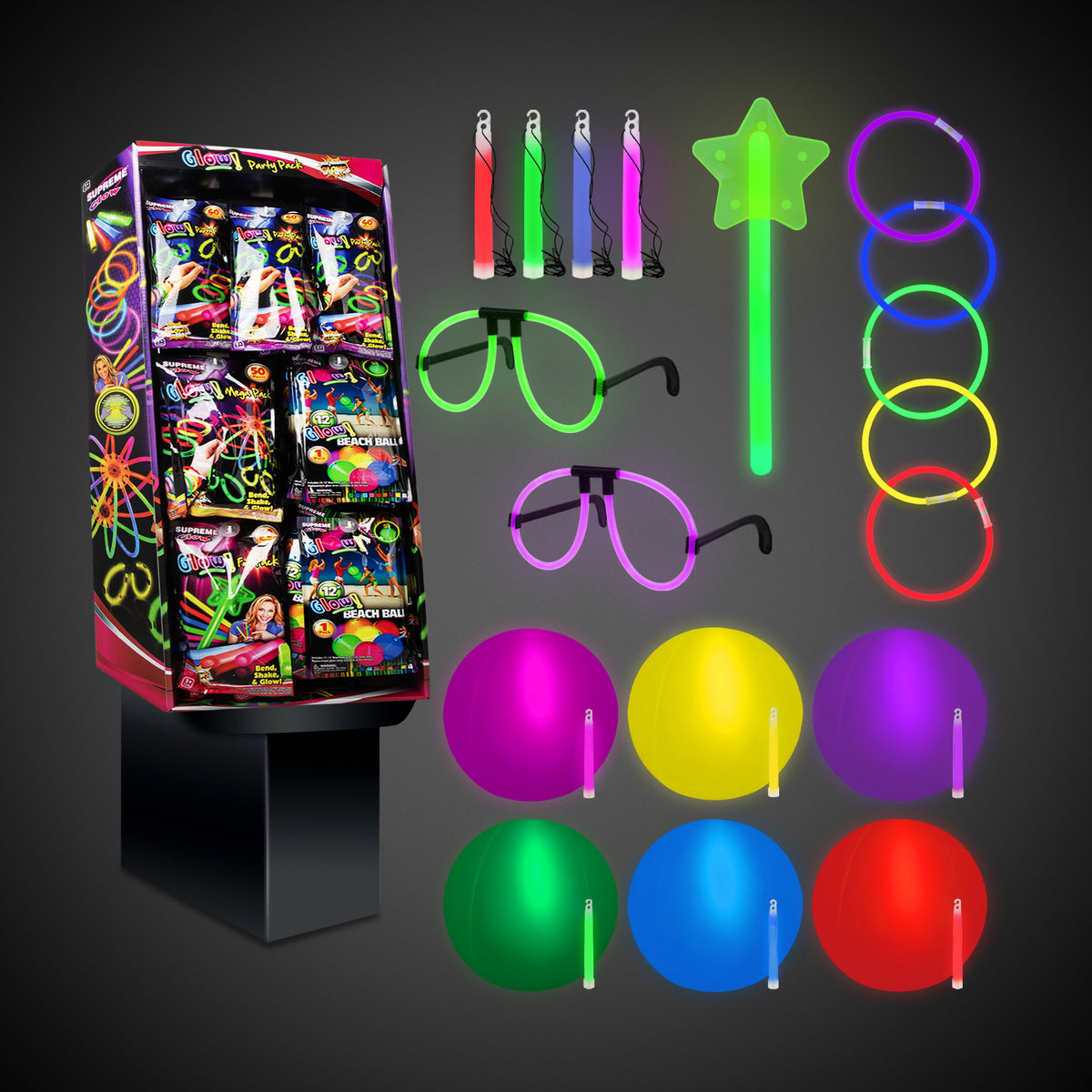 Glow Retail Floor Display