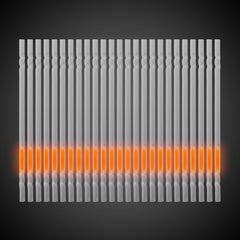 Orange 9" Glow Motion Straw