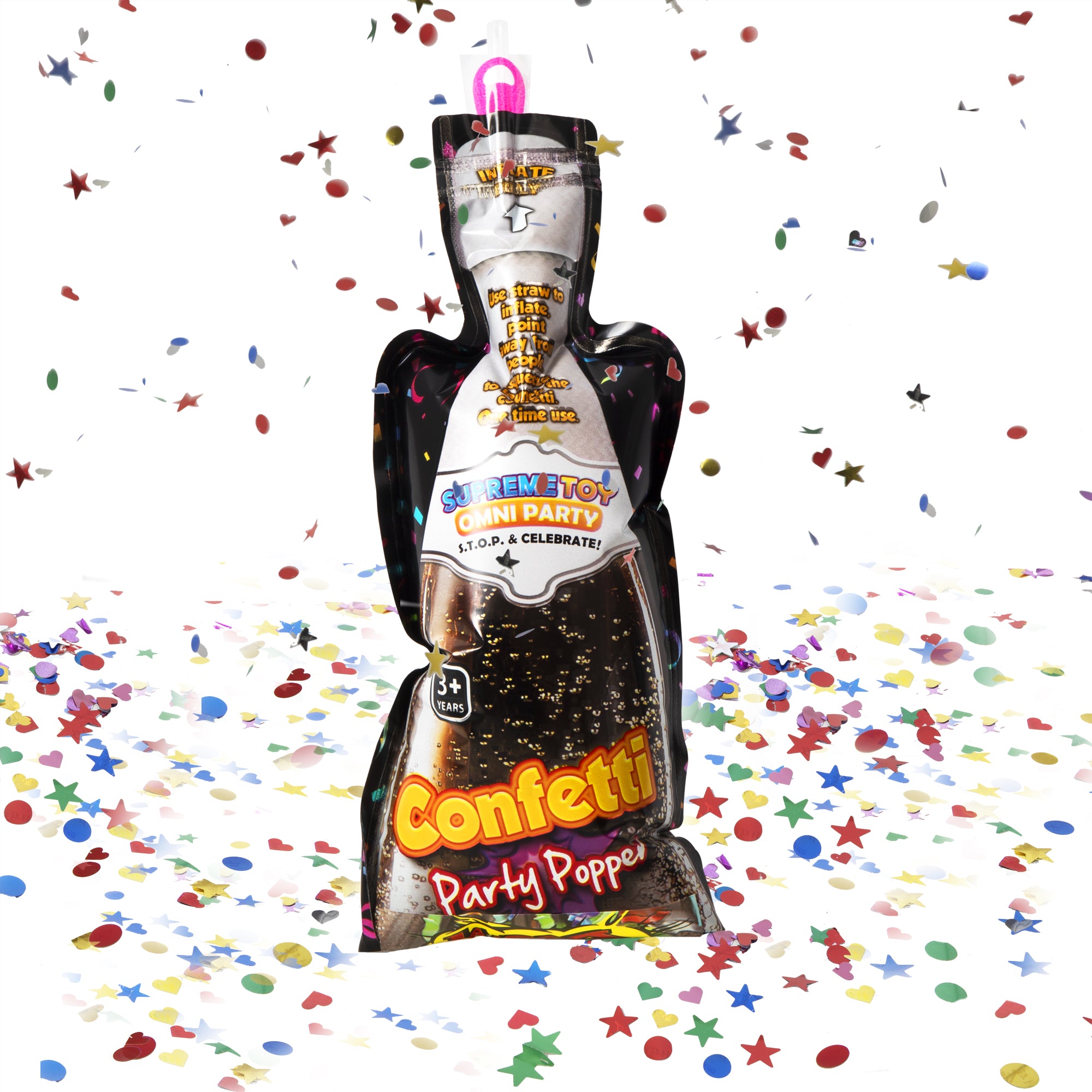 Confetti Popper Confetti Poppers Retail Counter Display – Windy City Novelties