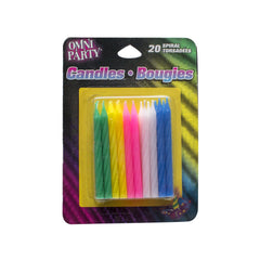 Assorted Spiral Birthday Candles