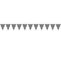 Checkered 30'  Pennant Banner