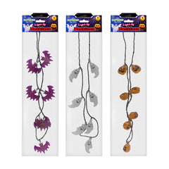 LED Halloween Necklaces Retail Hanging Display