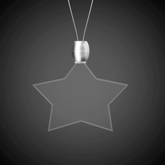 White LED Star Pendant Necklace