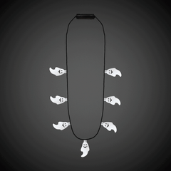LED Halloween Necklaces Retail Hanging Display