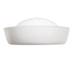 White Plastic Sailors Caps