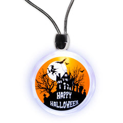 LED Haunted House Necklace