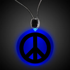 LED Peace Sign Necklace