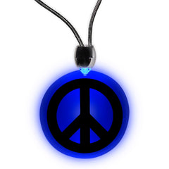 LED Peace Sign Necklace