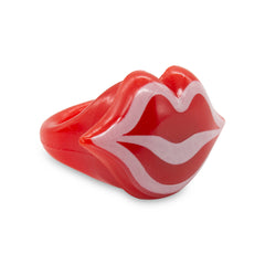 LED Red Lips Jelly Rings