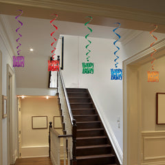 Happy Birthday Whirl Decorations