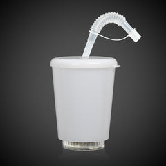 LED 12 oz. Cup with Lid & Straw
