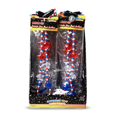 LED Patriotic Star Necklaces Retail Counter Display