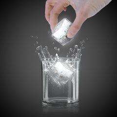 White Liquid-Activated LED Ice Cubes