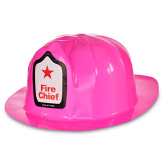 Pink Plastic Fire Helmets