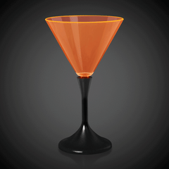 LED Neon Orange 7 oz. Martini Glass