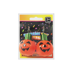 LED Pumpkin Clip-On Earrings