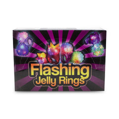LED Green Jelly Bumpy Rings