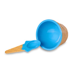 Blue Ice Cream Bowl & Spoon Sets