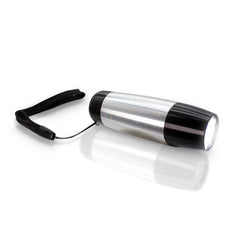 LED Silver & Black 4" Taper Flashlight