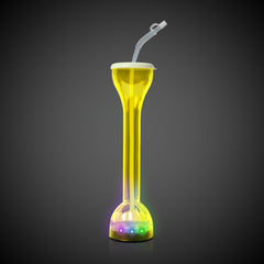 LED Yellow Flashing 17 oz. Yard Glass