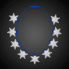 LED Snowflake Necklaces Retail Display