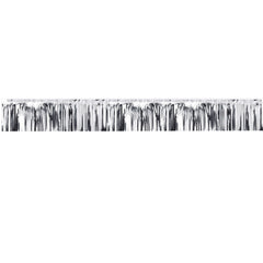 Silver Metallic Fringe Banner
