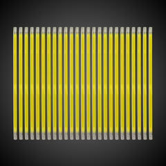 Yellow 9" Glow Straws