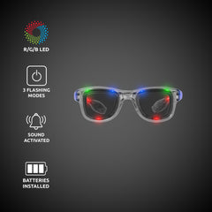 Multi-Color LED Retro Sunglasses